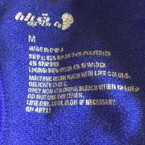 MTA Sport Two Tone Blue and Purple Racerback Sports Bra Med - Picture 7 of 8